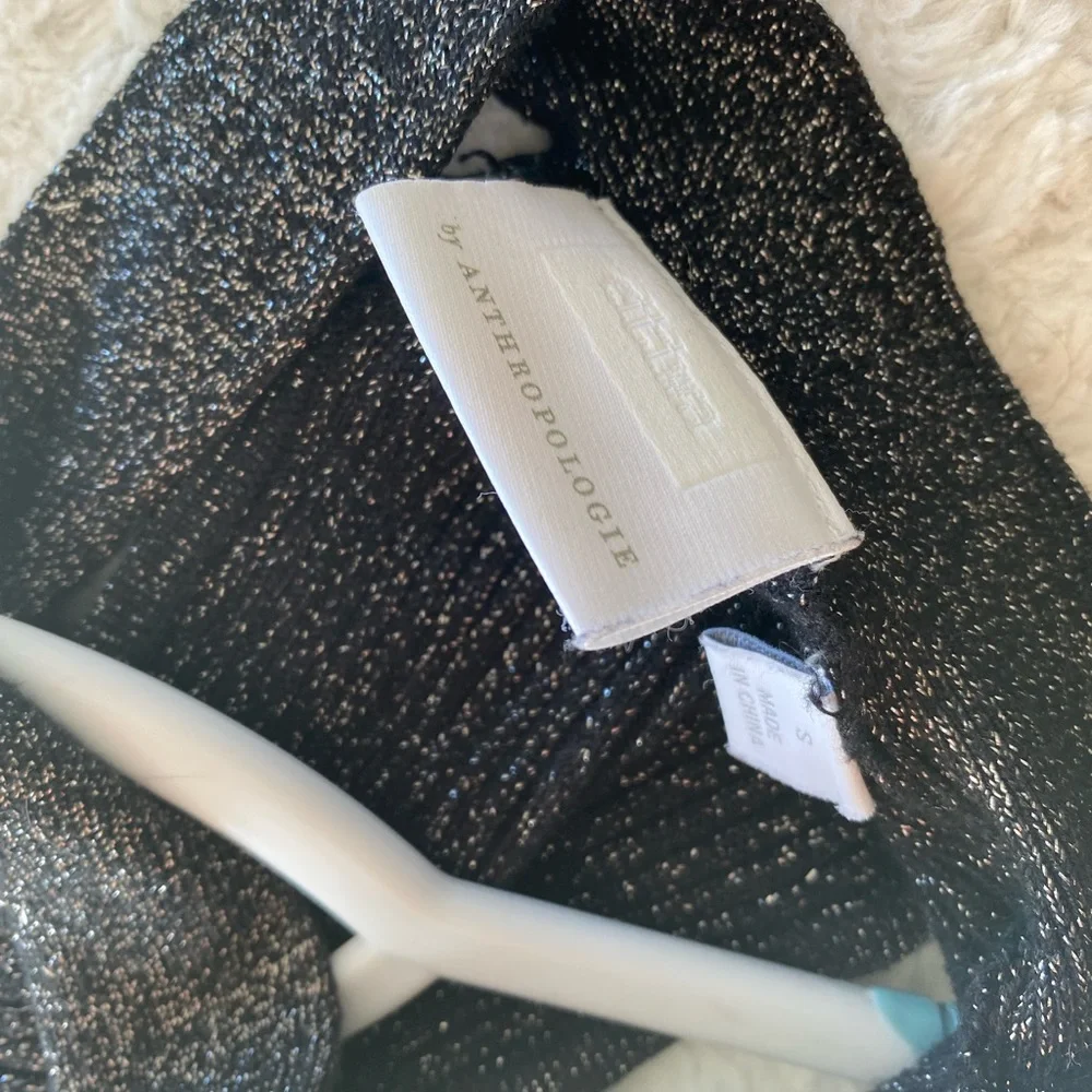 Anthropologie Cupcakes & Cashmere Knit Glitter Sparkle Sweater Top - Picture 5 of 5